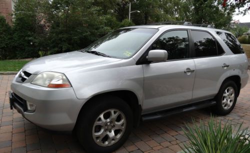 2002 acura mdx touring sport utility 4d for sale (silver, ebony interior)