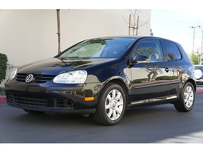 2007 volkswagen rabbit 2.5l automatic no reserve cd ac black great mpg nice