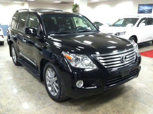 2011 lexus lx 570 mark lev 5.7l dvd entertainment 3rd row fold away seats