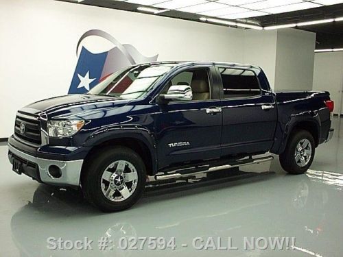 2011 toyota tundra crewmax v8 leather chrome wheels 49k texas direct auto