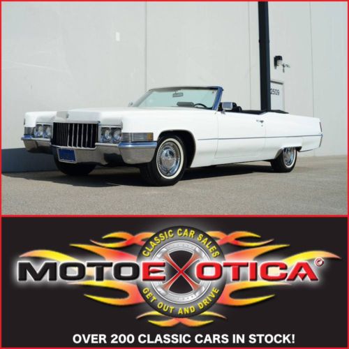 1970 cadillac de ville convt-58k actual miles-az/ca car-new base coat clear coat