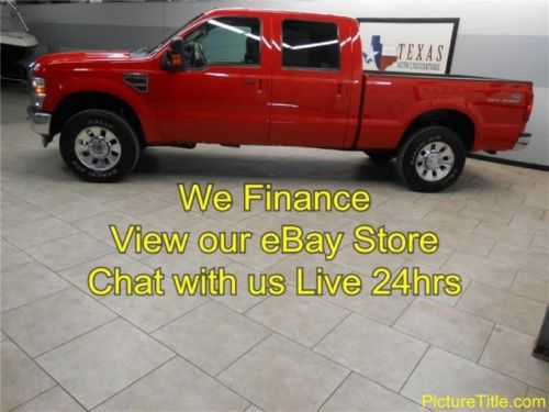 10 f250 lariat fx4 4x4 diesel leather heated seats crew cab finance texas