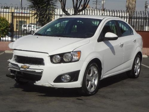 2014 chevrolet sonic ltz damaged salvage rebuilder must see export welcome!!