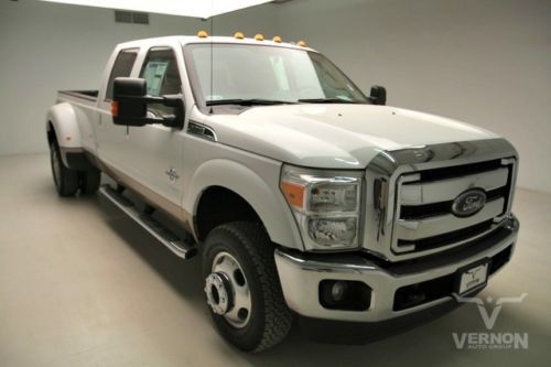 2014 drw lariat crew 4x4 fx4 navigation sunroof leather heated v8 diesel