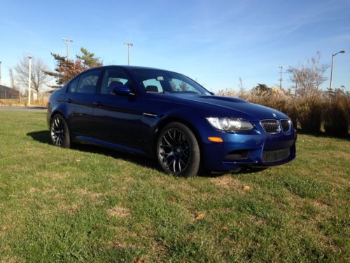 2009 bmw m3 e90 sedan dct lemans blue with extended fox red interior cpo