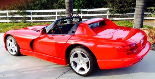 2000 dodge viper rt10 red convertible