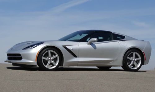 Corvette stingray coupe export ok blade silver 1lt manual 6.2l 8 cyl engine