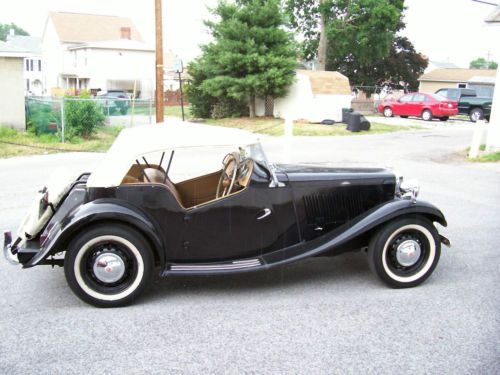 1952 mgtd right hand drive,older restoration,engine rebuilt,new brakes,good cond