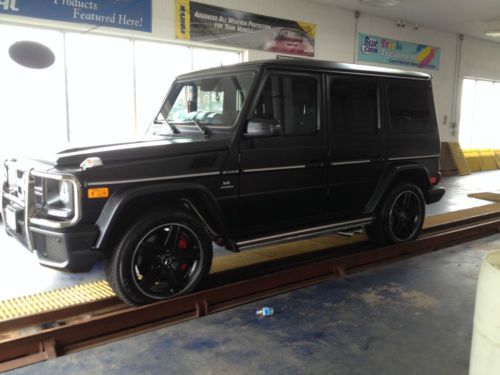 2013 mercedes-benz g63 wagon amg rare factory black metalic matte 100k warranty