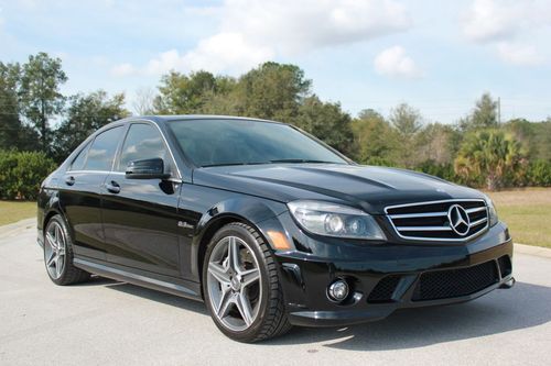 2011 mercedes-benz c63 amg - black on black - navigation - sunroof