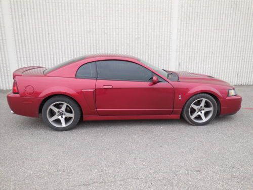 2003 ford mustang svt cobra supercharged 2-dr coupe mint super low miles 24,000