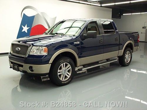 2008 ford f-150 lariat crew htd leather side steps 69k texas direct auto