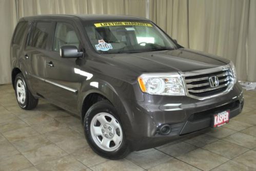 No reserve honda pilot lx suv 3.5l v6 auto fwd 3rd row one owner clean carfax
