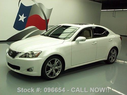 2010 lexus is250 sedan auto sunroof nav rear cam 35k mi texas direct auto