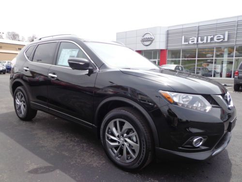 New 2014 rogue sl 2.5l awd navigation rear backup camera heated leather seats