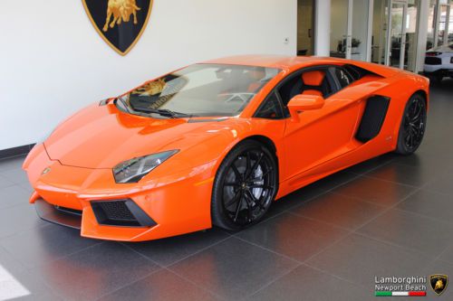 Lp 700-4 coupe, arancio argos/black &amp; orange, 429 miles, immaculate, like new