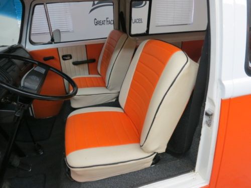 1972 Volkswagen Bus "Transport" in fresh Orange / White finish with updated int., US $19,750.00, image 11