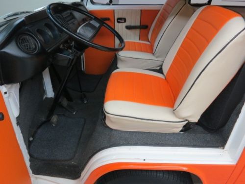 1972 Volkswagen Bus "Transport" in fresh Orange / White finish with updated int., US $19,750.00, image 12