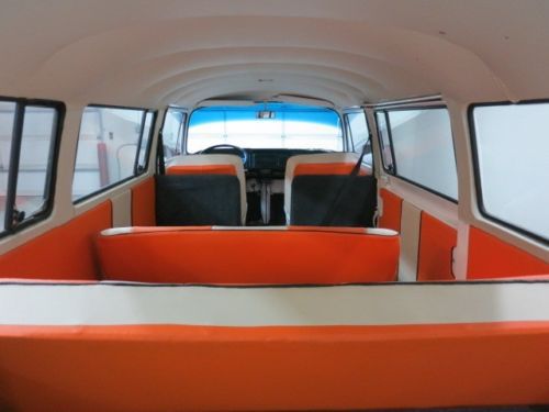 1972 Volkswagen Bus "Transport" in fresh Orange / White finish with updated int., US $19,750.00, image 26