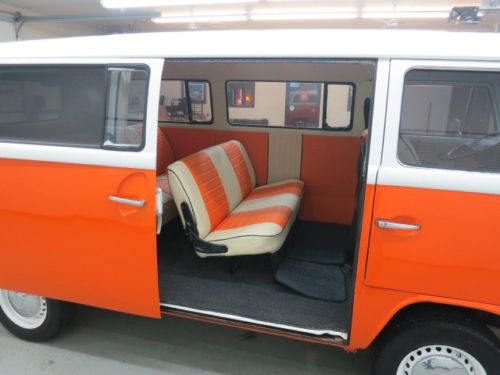 1972 Volkswagen Bus "Transport" in fresh Orange / White finish with updated int., US $19,750.00, image 37