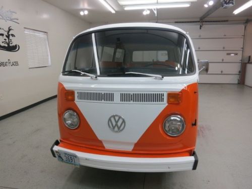 1972 Volkswagen Bus "Transport" in fresh Orange / White finish with updated int., US $19,750.00, image 45