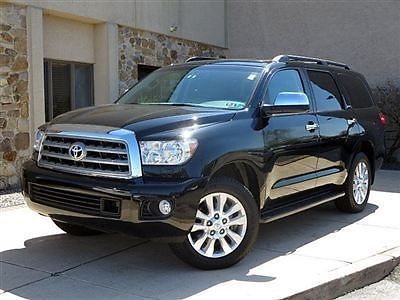 2011 toyota sequoia platinum 4wd navigation, rear dvd entertainment, leather