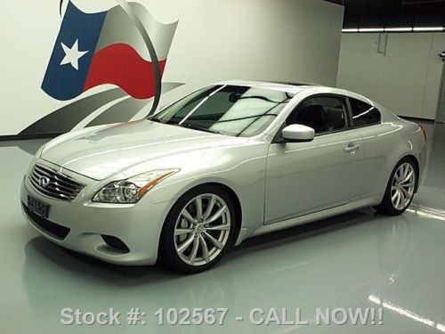 2008 infiniti g37 sport coupe 6-spd sunroof nav 42k mi texas direct auto