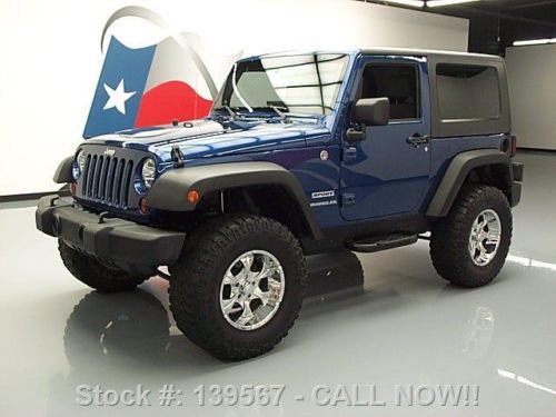 2010 jeep wrangler sport hard top 4x4 lifted 6-spd 31k texas direct auto