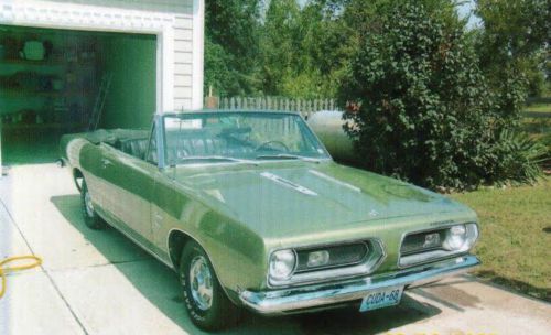 1968 plymouth barracuda convertible. all original!! 25,575 original miles!!!