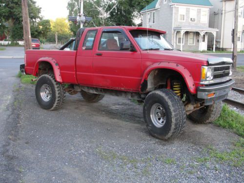 1991 chevy truck baja lift kit 36 inch mudders monster truck extended cab s 10