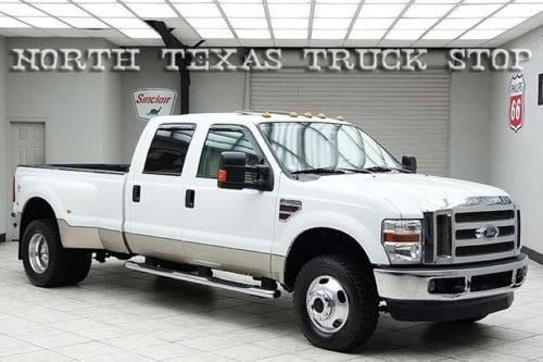 2008 ford f350 diesel 4x4 dually lariat sunroof heated leather crew cab