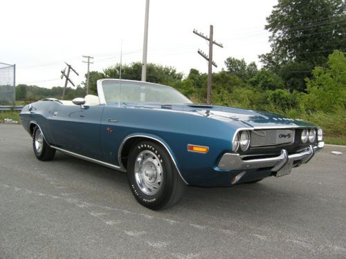 70 dodge challenger u code conv. eb7 blue  100% and rare. 300 miles