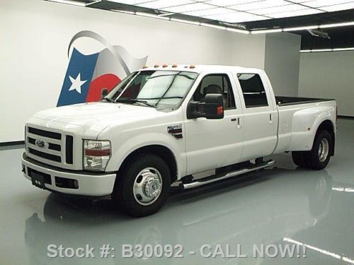 2008 ford f-350 crew diesel dually auto htd leather 55k texas direct auto