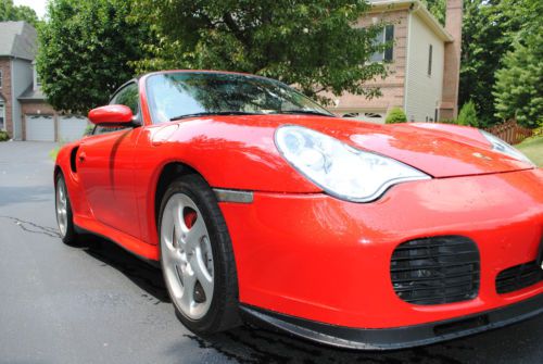 2004 911 turbo cabriolet x-50 red with hard top