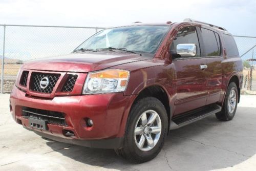 2010 nissan armada se 4wd damaged crashed repairable fixer clean title runs!!