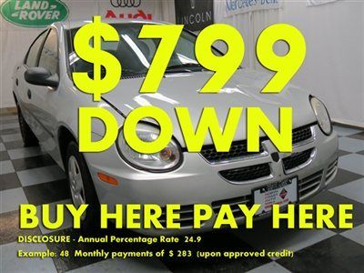 2005(05)neon we finance bad credit! buy here pay here low down $799 ez loan