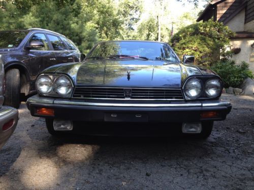 1990 jaguar xjs triple black convertible 18k original miles