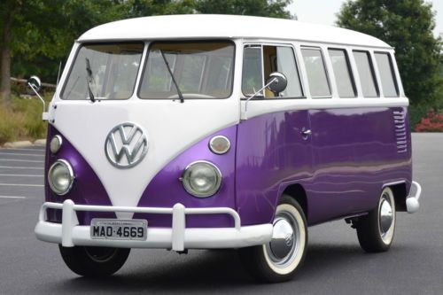 1973 volkswagen bus type 2 15 window microbus minibus samba transporter kombi