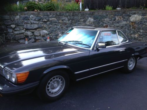 1985 mercedes benz 380sl convertible - hard and soft top - excellent condition