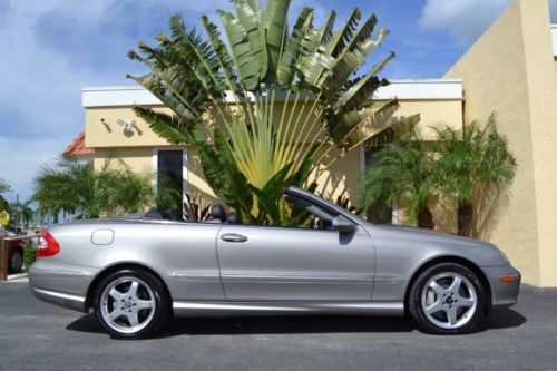 CLK500 CONVERTIBLE 52K HEATED LEATHER WOOD WHEEL PEWTER METALLIC CARFAX CERT, US $16,950.00, image 2