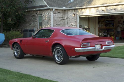 1973 pontiac firebird trans am, red, auto, ac, custom interior, numbers matching