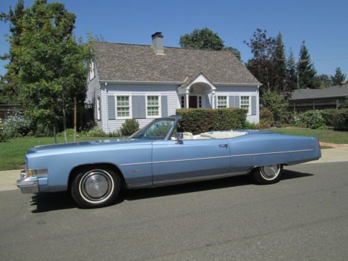 1974 cadillac eldorado convertible. beautiful northern ca. car. 57000 orig mi.