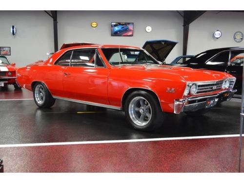 454 red frame off restoration cold air ac power bakes steering custom wheels