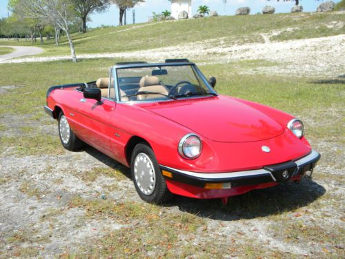 1989 alfa romeo spider graduate convertible 2-door 2.0l