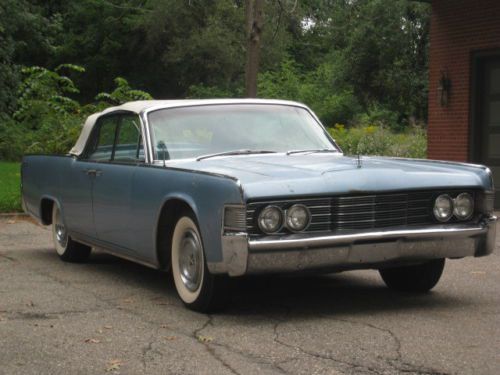 1965 lincoln continental convertible base 7.6l