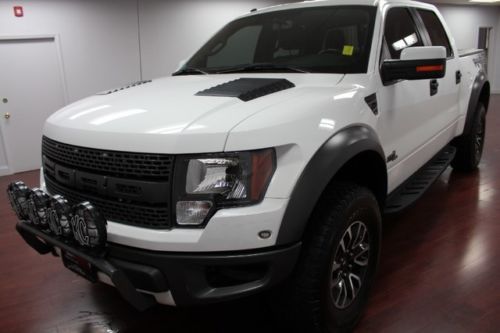 2 svt raptor white 4x4 1 owner clean carfax fog light package gps camera sony