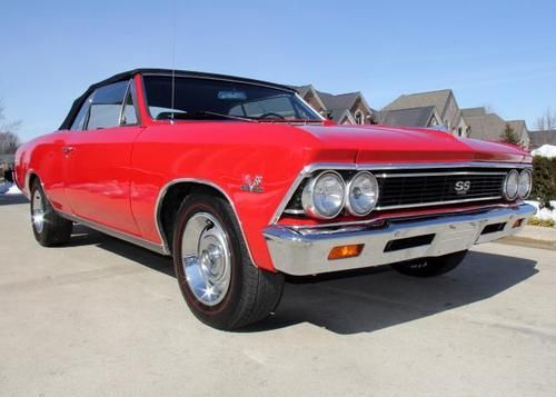 1966 chevelle convertible 396 restored ss clone