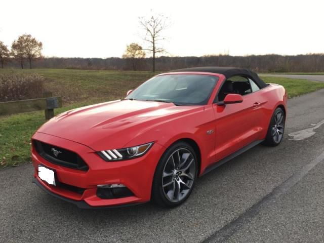 2015 ford mustang race red convertible