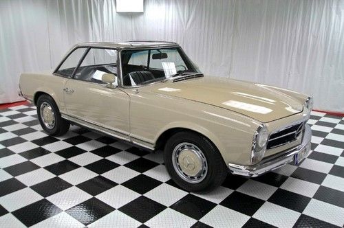 1967 mercedes 250sl!!  off white on black!!  collectors piece!!  gorgeous!!