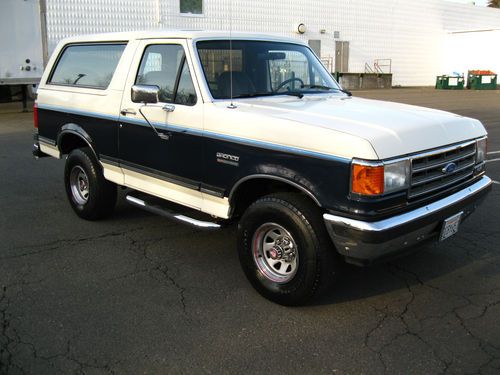 1989 bronco one california owner! 5.8 liter c6 trans 129k actual miles.tow pckg